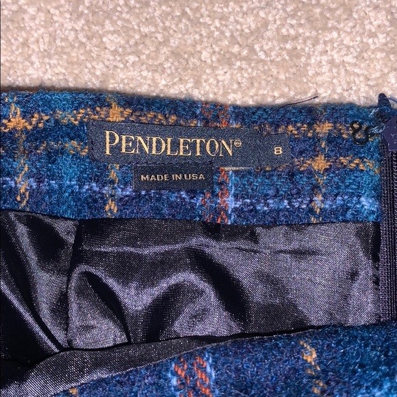 Pendleton Blue Pencil Skirt - Picture 2 of 2